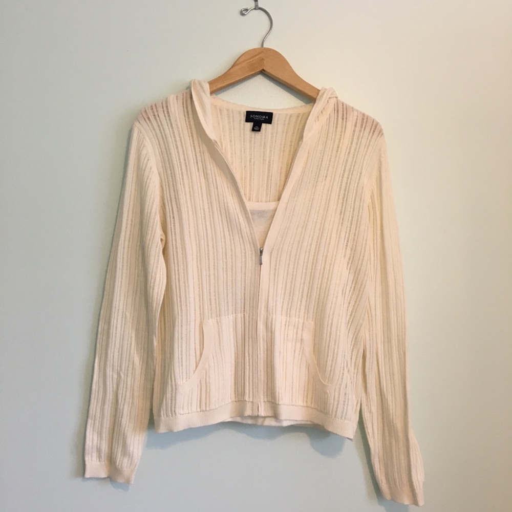 White Sonoma Sweater Hoodie XL